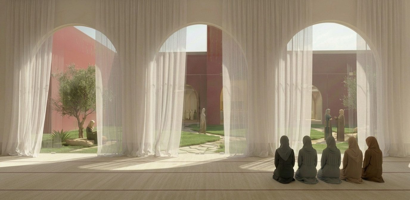 Women's prayer hall interior